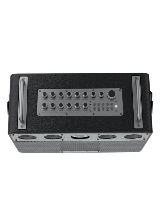 زيبونيكس ZEBRONICS Studio X One, 240W, 8 Hrs, 9000 mAh, Bluetooth Speaker, 45W Rapid Charge, Dual Wireless Mic, Karaoke, Recorder, Guitar Control, OTG Live Stream, 2.4GHz Transceiver, XLR/6.3mm Hybrid Port - Image 3